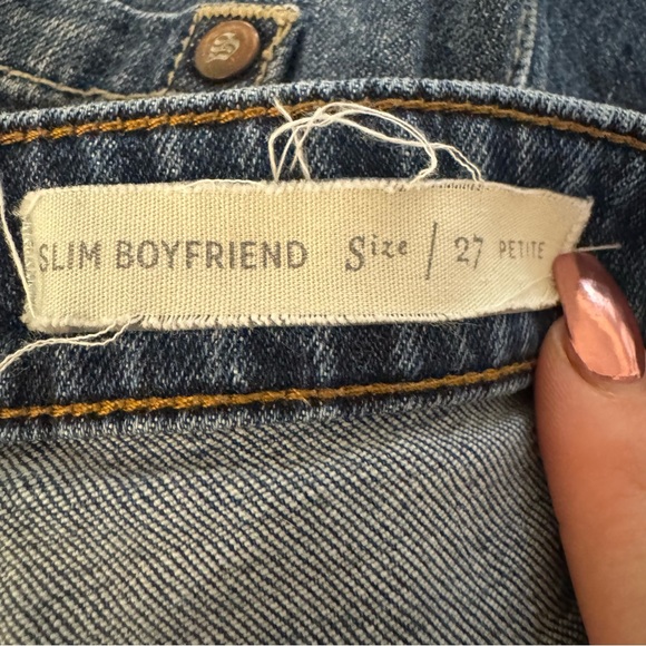 Pilcro Anthropologie Slim Boyfriend Denim Jeans Size 27 Petite - Picture 6 of 6